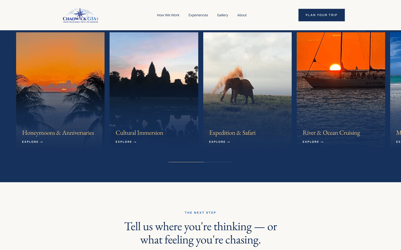 six ways to travel, not a destination checklist