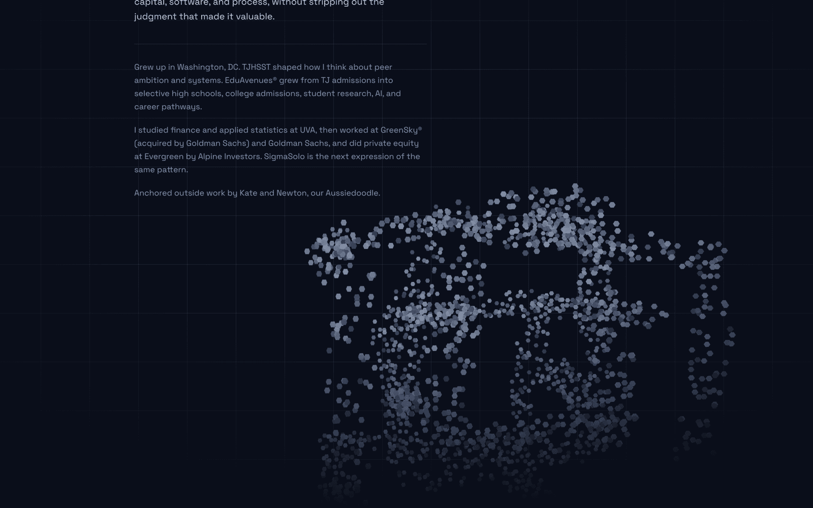 the particle field assembling into structure