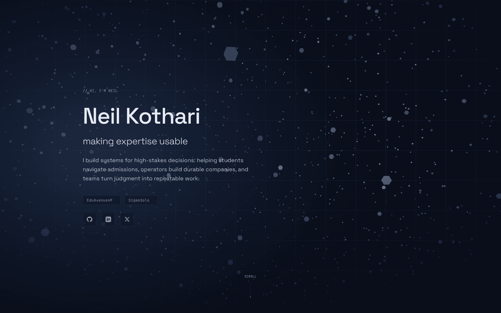 Neil Kothari — homepage